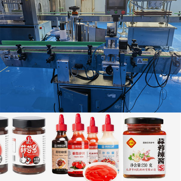 大香蕉一级片视频全自動圓瓶貼標機設備實拍圖